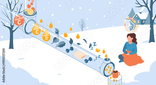 Woman Sitting Beside Large Pipe with Coins.