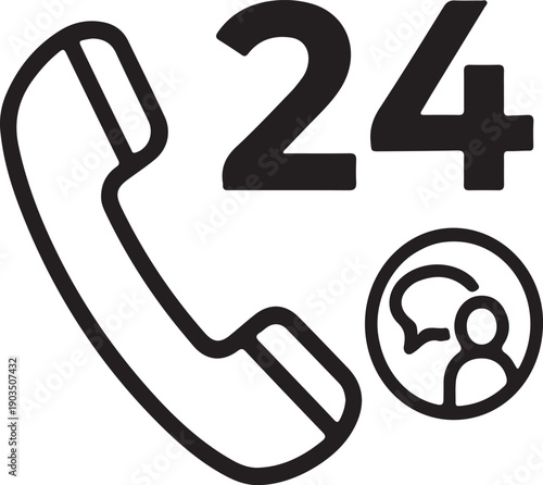 vector icon of a clock