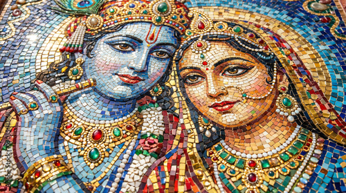 Intricate Colorful Mosaic T...