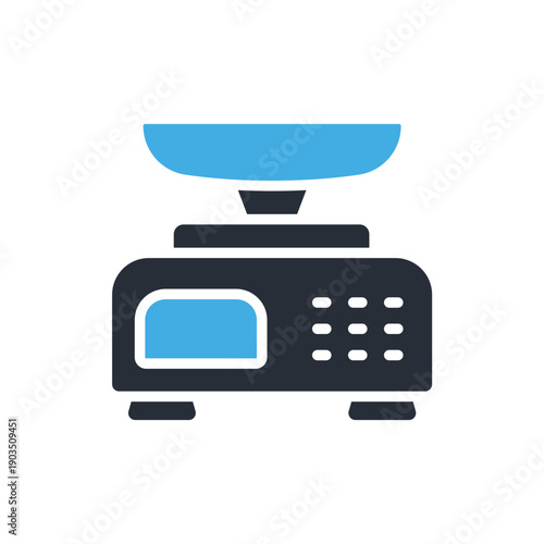 measuring  weight scale icons minimalist flat style design, measuring  weight scale Vector illustration on white background