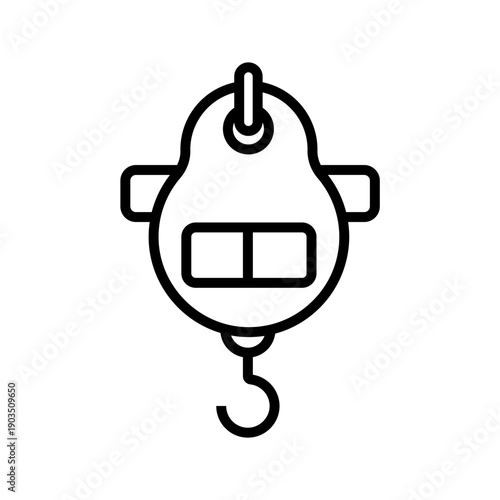 digital weight scale icons minimalist flat style design, digital weight scale Vector illustration on white background