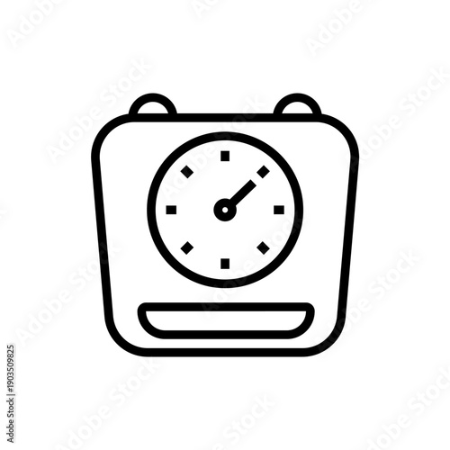 technology scale body icons minimalist flat style design, technology scale body Vector illustration on white background