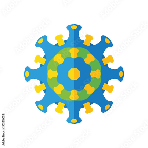 Virus cell illustration