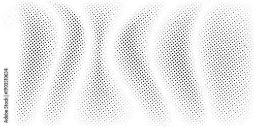 Grunge halftone gradient background. Faded grit noise texture. White and black sand wallpaper. Retro pixelated backdrop. Anime or manga style comic overlay.