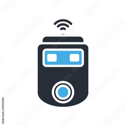 wireless weight scale icons minimalist flat style design, wireless weight scale Vector illustration on white background