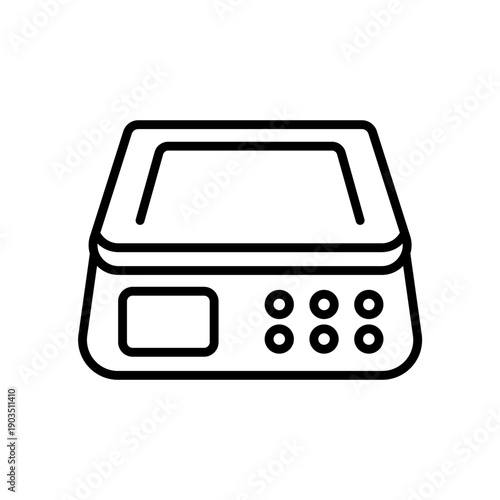 electronic weight scale icons minimalist flat style design, electronic weight scale Vector illustration on white background