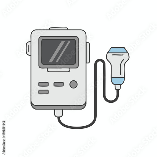 Medical Ultrasound Device Illustration