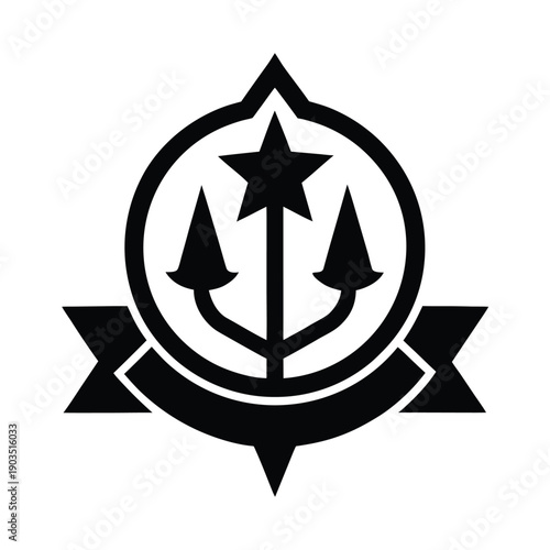Umbanda Trident And Star Emblem