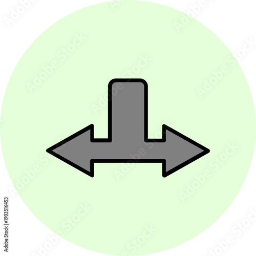 Separation Vector Icon Design