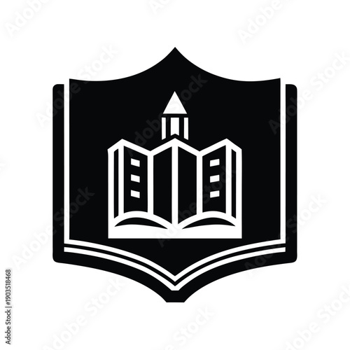 University Book Cover Education Icon