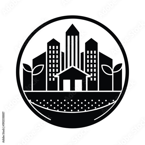 Urban Garden City Nature Icon