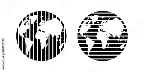 world map silhouette design