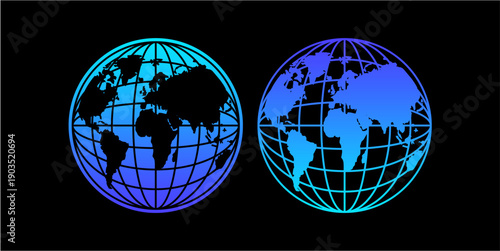 world map silhouette design