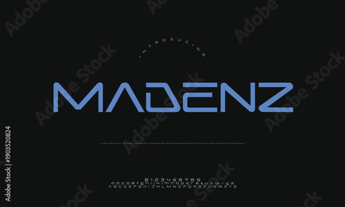 Modern Bold Creative Lettering Logo for MADENZ Brand, Dynamic Typography Design for Fashion, Art, or Media Company Identity.