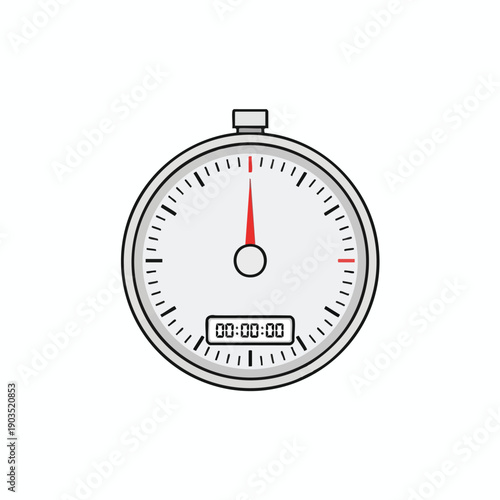 Stopwatch Icon Illustration
