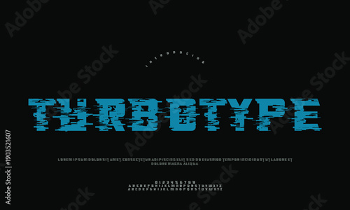 Dynamic TurboType Logo Design Featuring Speed and Typography Elements, Perfect for Font Software, Printing, or Fast-Paced Creative Agency.