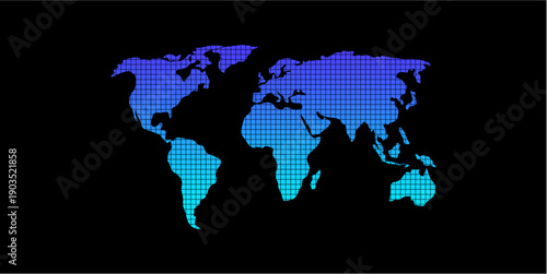 world map silhouette design