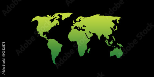 world map silhouette design