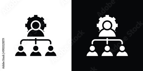 Facilitator Icon Sheet Black And White