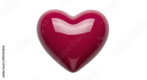 Wallpaper Mural Shiny red heart isolated PNG on transparent background, symbol of love and romance for Valentine s Day and wedding design Torontodigital.ca