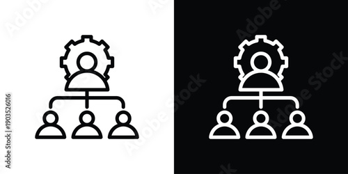 Facilitator Icon Sheet Black And White