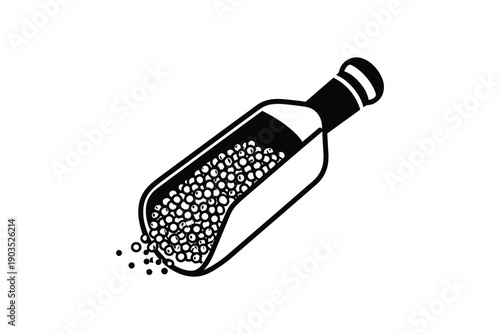 Scoop with sugar sprinkles, confectionery and baking ingredient, decoration for desserts