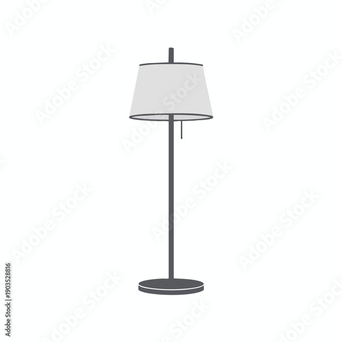 Modern Table Lamp with White Shade