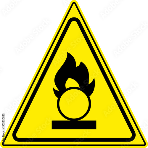 Oxidizing
Meaning:
Chemicals that are oxidising agents can cause fires by generating heat when they come into contact with organic materials and reducing agents.