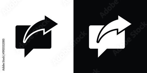 Share Icon Sheet Black And White