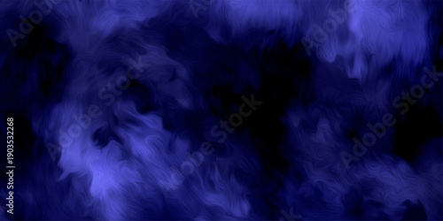 spectacular abstract black smoke isolated color blue background .Black and blue smoke aquarelle smudge illustration smooth grungy smokey . Abstract Painted Illustration. Brush stroked painting.