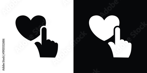 Love Icon Sheet Black And White