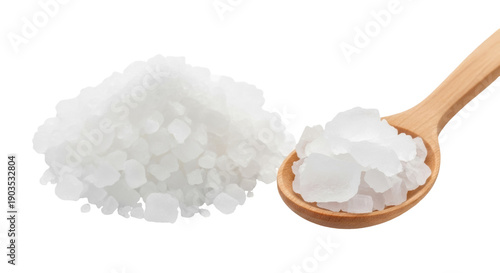 Foto Alum crystals isolated on transparent background PNG, potassium aluminum sulfate
