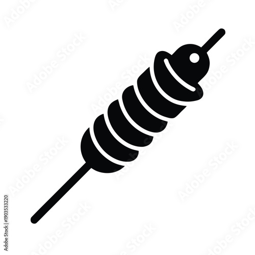 vector kebab skewer icon