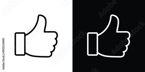 Like Icon Sheet Black And White