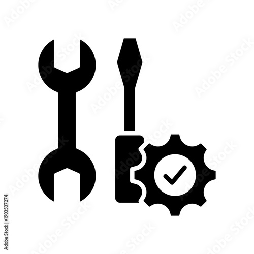 Tools glyph icon  Vector Illustration 
