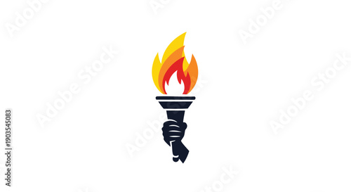 Illuminating the path forward with a radiant torch, symbolizing unity, progress, and shared knowledge for Black History Month community celebrations and education