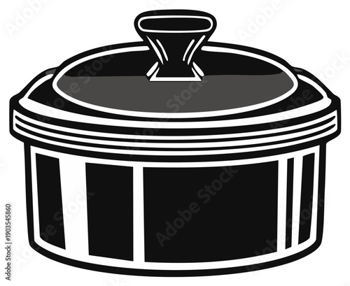 Classic Black Oval Dutch Oven with Lid