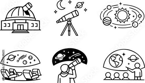 Astronomy exploration, telescopes, and planetariums
