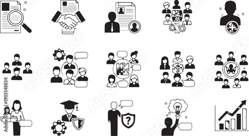 Diverse group of people engaged in various activities and professions