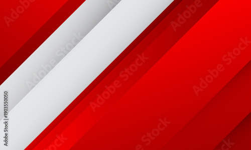 Abstract red and white striped background. Vector illustration