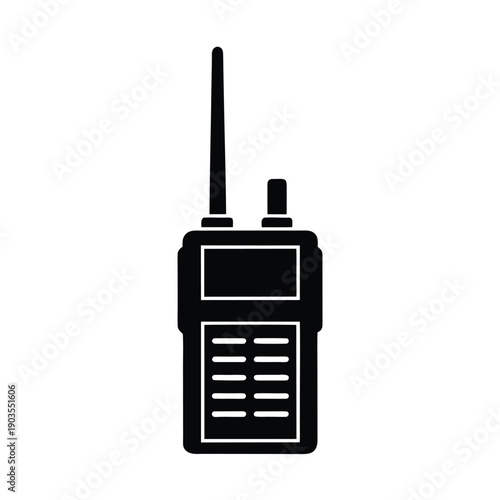 walkie talkie flat design