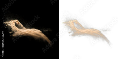 Photography Wind Blown Sand Cloud with Small Dust Particles PNG