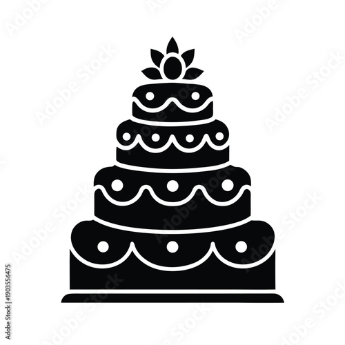 wedding cake gold details