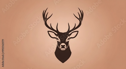 Wallpaper Mural Stag silhouette Torontodigital.ca