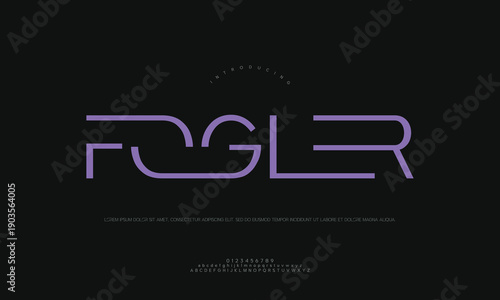 Classic Fogler Regular Typography Vector Element for Elegant Headings and Professional Document Design