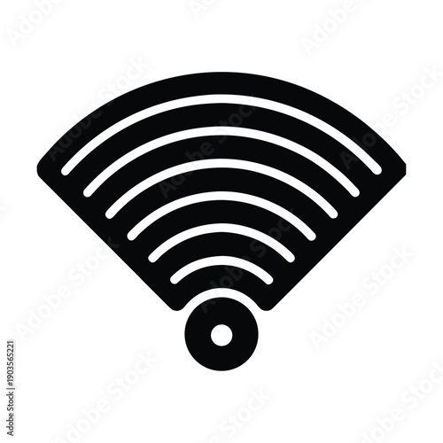 WiFi Hotspot Glowing Mesh Icon