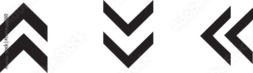 Chevron Double Up Chevron Down Left Navigation Icon