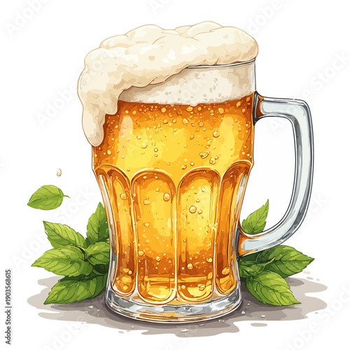 Delicious Beer Design EPS format