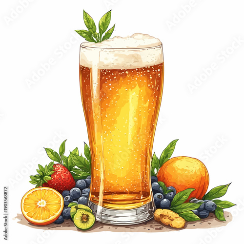 Delicious Beer Design EPS format