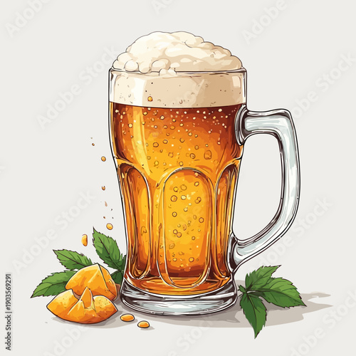 Delicious Beer Design EPS format